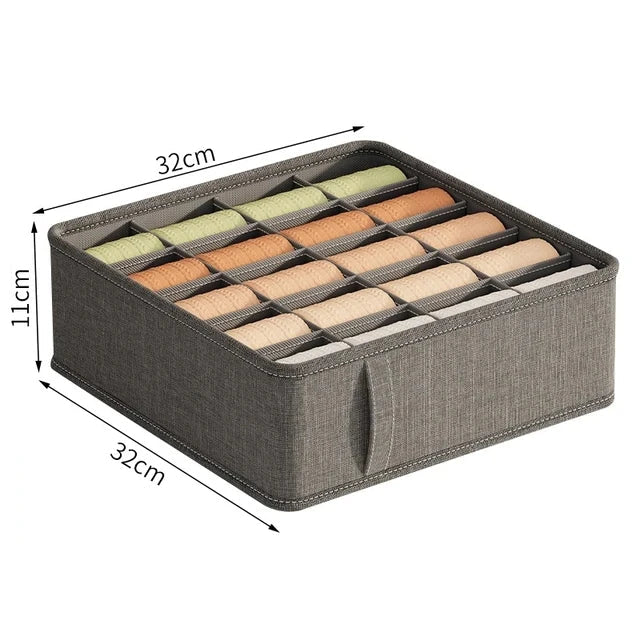 Wardrobe Organizer Foldable Breathable Fabric Compartments