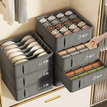 Wardrobe Organizer Foldable Breathable Fabric Compartments