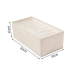 Wardrobe Organizer Foldable Breathable Fabric Compartments