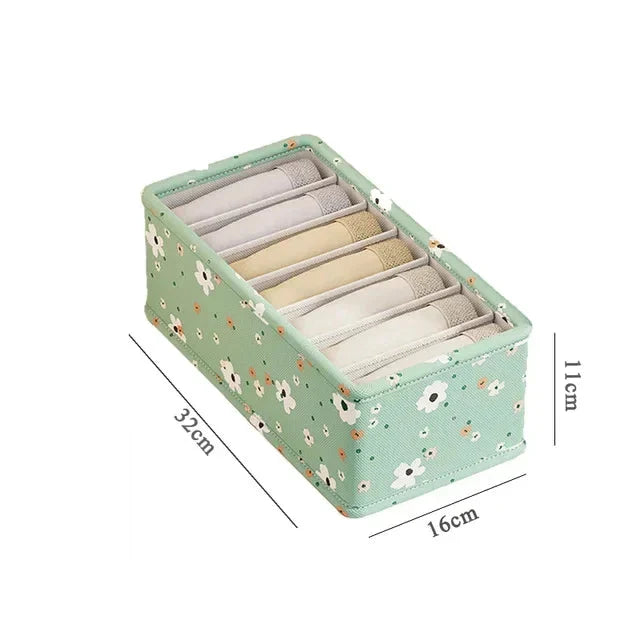 Wardrobe Organizer Foldable Breathable Fabric Compartments