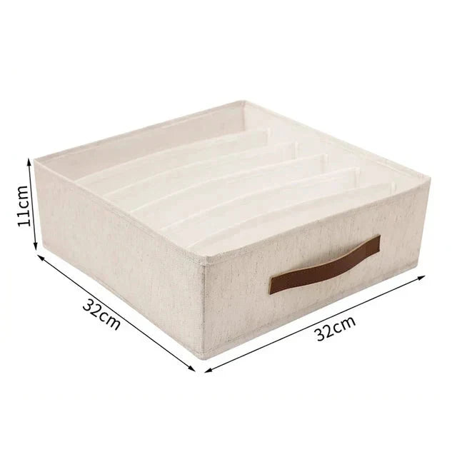 Wardrobe Organizer Foldable Breathable Fabric Compartments