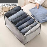 Wardrobe Organizer Foldable Breathable Mesh Multi-Compartment Storage