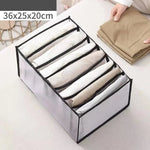 Wardrobe Organizer Foldable Breathable Mesh Multi-Compartment Storage