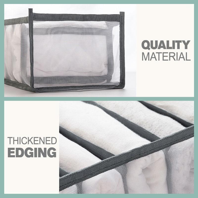 Wardrobe Organizer Foldable Mesh Nylon 2-Pack