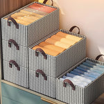 Wardrobe Organizer Foldable Non-Woven with Carry Handles