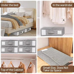 Wardrobe Storage Box Foldable Dust-Resistant Clear Window & Carry Handles