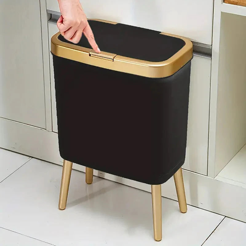 Waste Bin Slim 15L Odour-Sealing Flip-Top