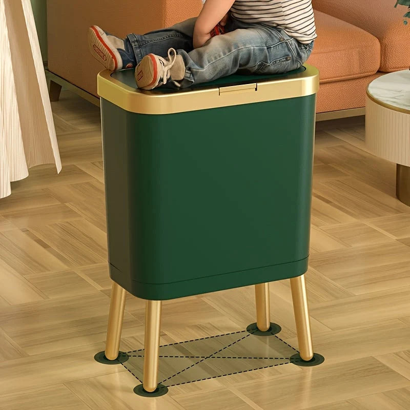 Waste Bin Slim 15L Odour-Sealing Flip-Top