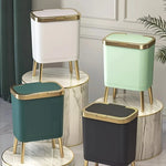 Waste Bin Slim 15L Odour-Sealing Flip-Top