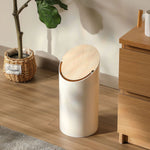 Waste Bin Slim Oval Soft-Close Rotating Lid
