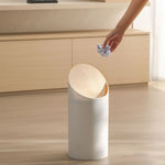 Waste Bin Slim Oval Soft-Close Rotating Lid