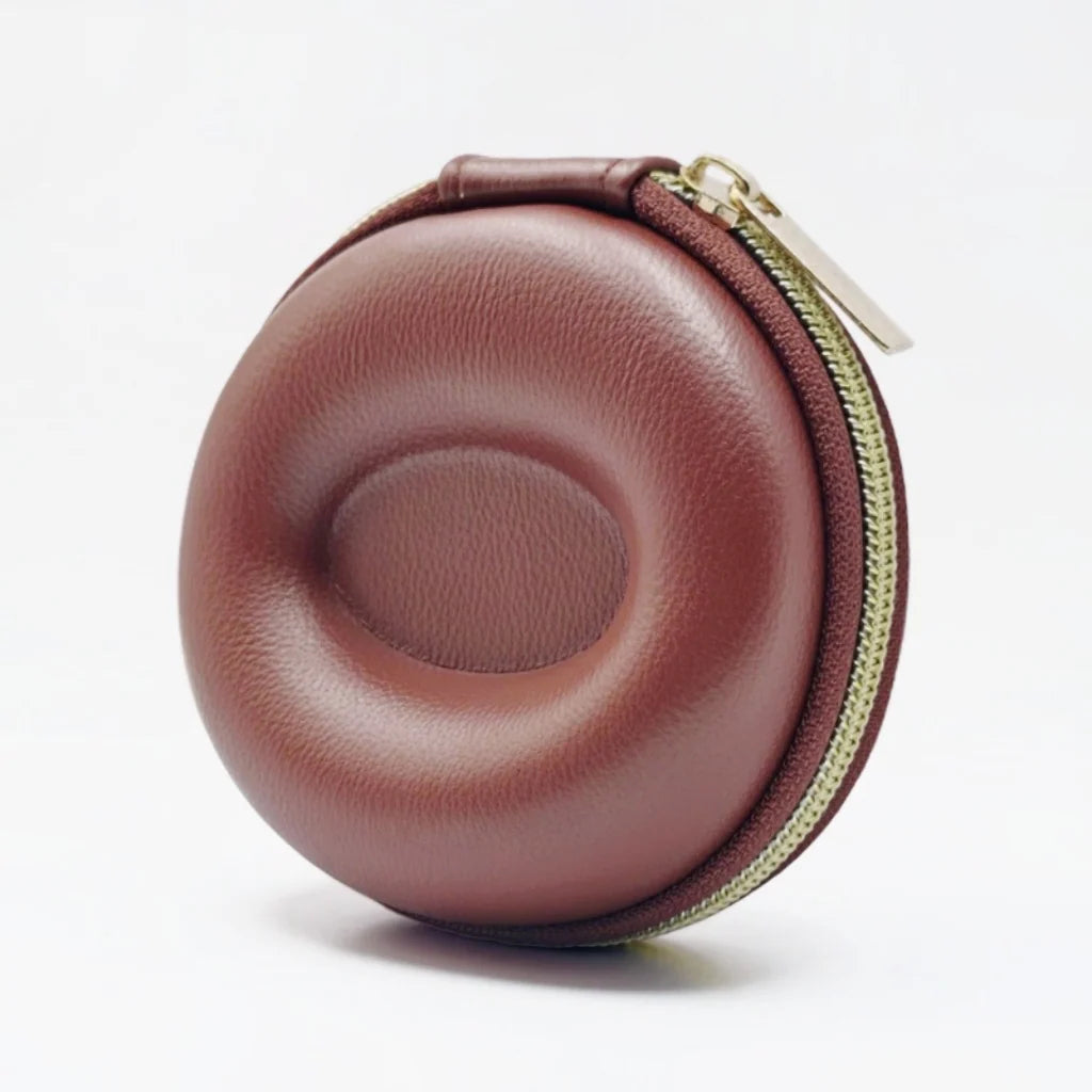 Watch Travel Case Pebbled Leather Crush-Proof Hard Shell Velvet Lined