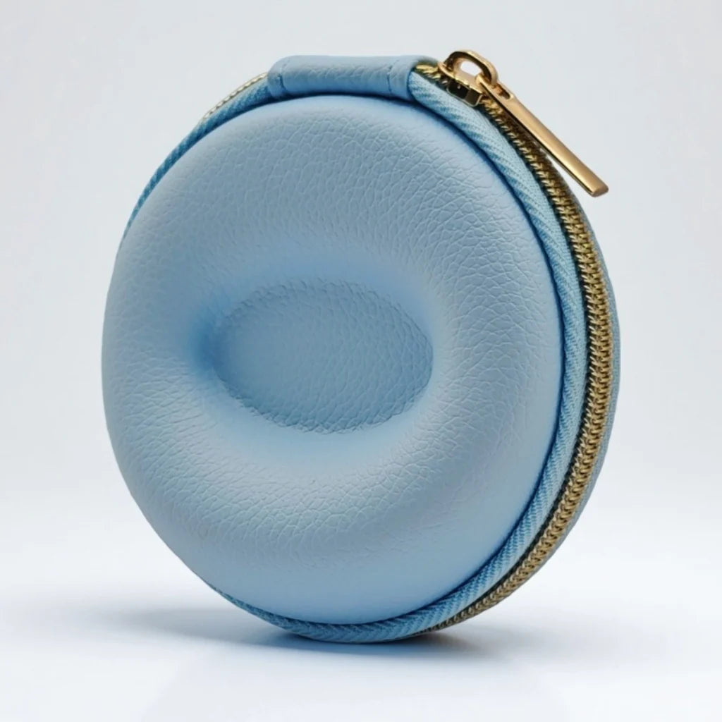 Watch Travel Case Pebbled Leather Crush-Proof Hard Shell Velvet Lined