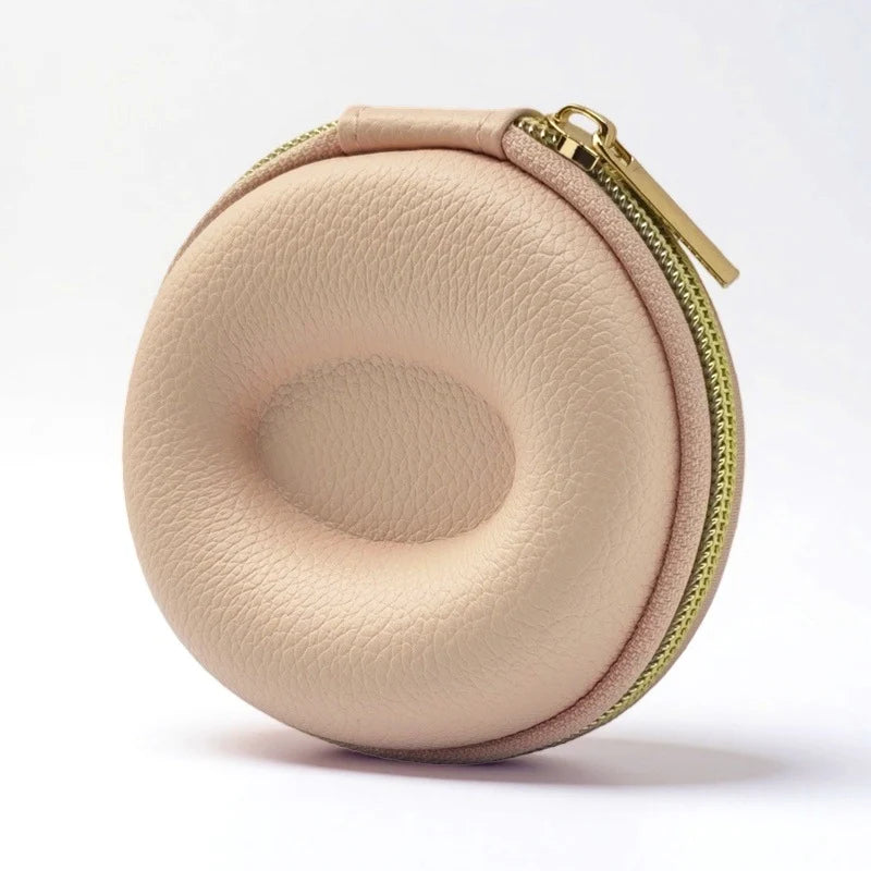 Watch Travel Case Pebbled Leather Crush-Proof Hard Shell Velvet Lined