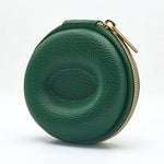 Watch Travel Case Pebbled Leather Crush-Proof Hard Shell Velvet Lined