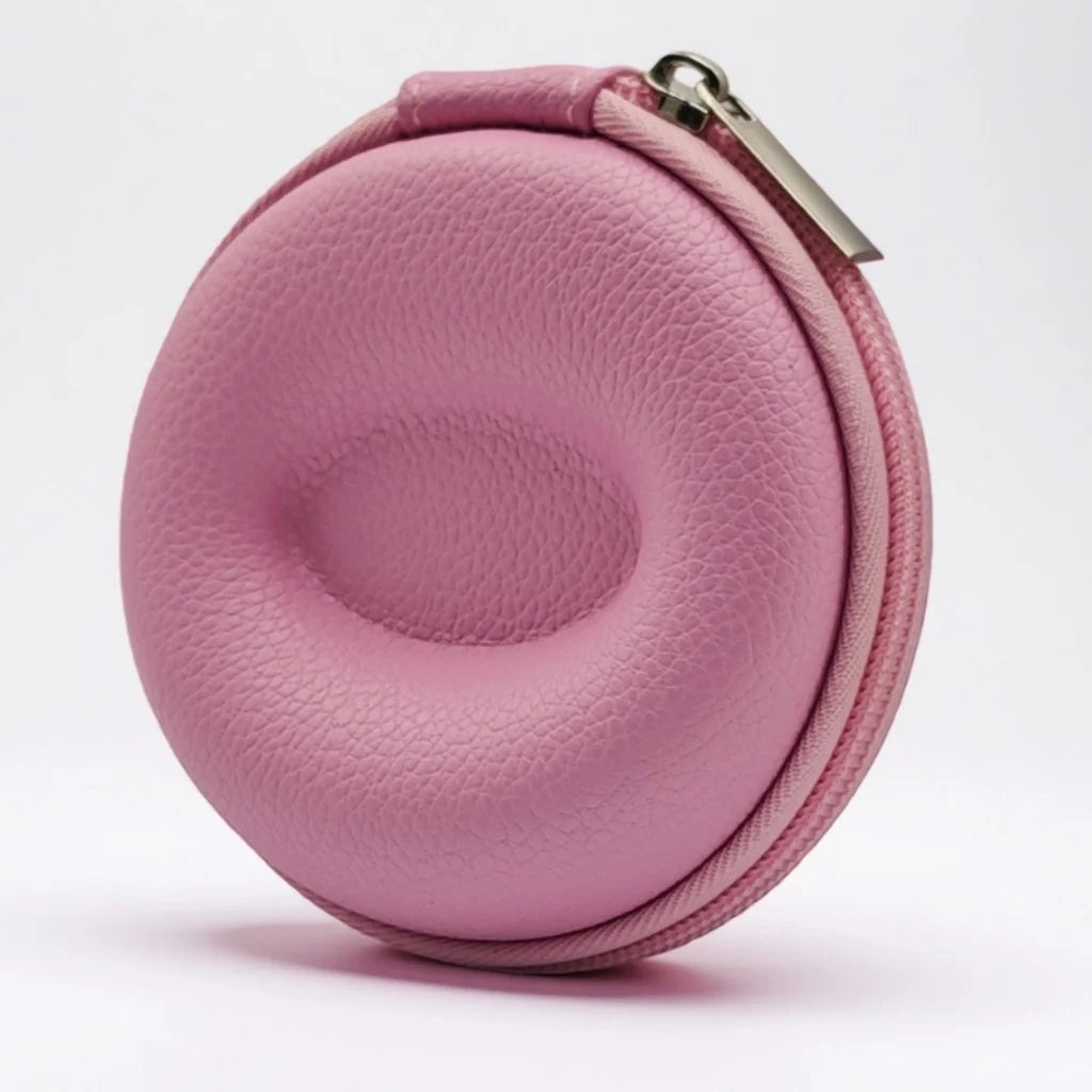 Watch Travel Case Pebbled Leather Crush-Proof Hard Shell Velvet Lined