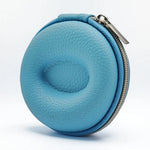 Watch Travel Case Pebbled Leather Crush-Proof Hard Shell Velvet Lined