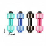 Water Bottle Dumbbell-Shaped 2-in-1 BPA-Free Plastic