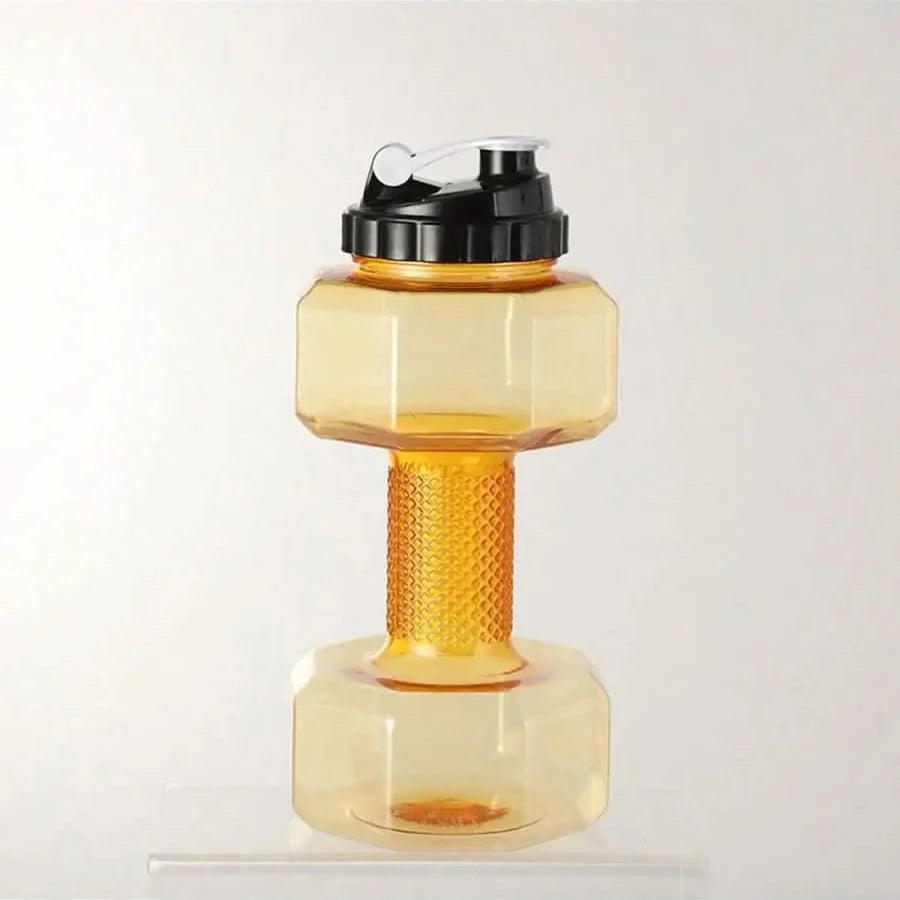 Water Bottle Dumbbell-Shaped 2-in-1 BPA-Free Plastic