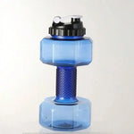 Water Bottle Dumbbell-Shaped 2-in-1 BPA-Free Plastic