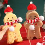 Water Bottle Gingerbread Design 16.9 Fl Oz Carrying Strap