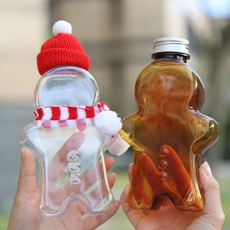 Water Bottle Gingerbread Design 16.9 Fl Oz Carrying Strap