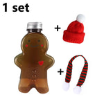 Water Bottle Gingerbread Design 16.9 Fl Oz Carrying Strap