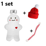 Water Bottle Gingerbread Design 16.9 Fl Oz Carrying Strap