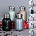 Water Bottle Stainless Steel Double-Wall Insulated Leakproof 10.1 Oz