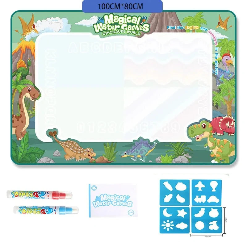 Water Drawing Mat for Kids Reusable Mess-Free Quick-Drying