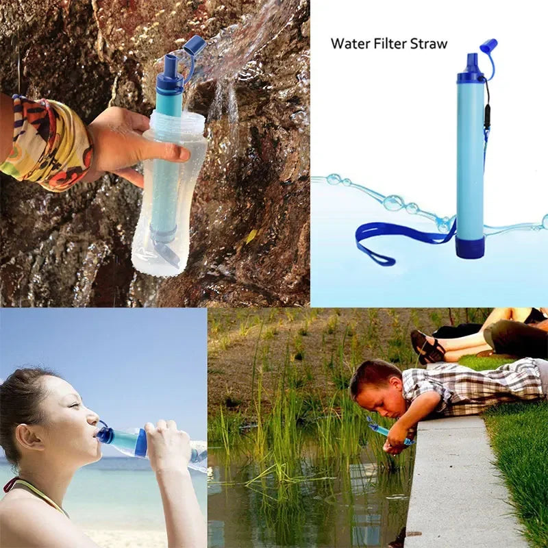 Water Filter Straw Removes Bacteria & Parasites 4,000L Capacity