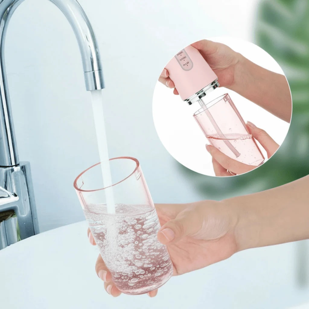 Water Flosser 3 Pressure Levels 360° Rotating Nozzle 7.4 Fl Oz Tank