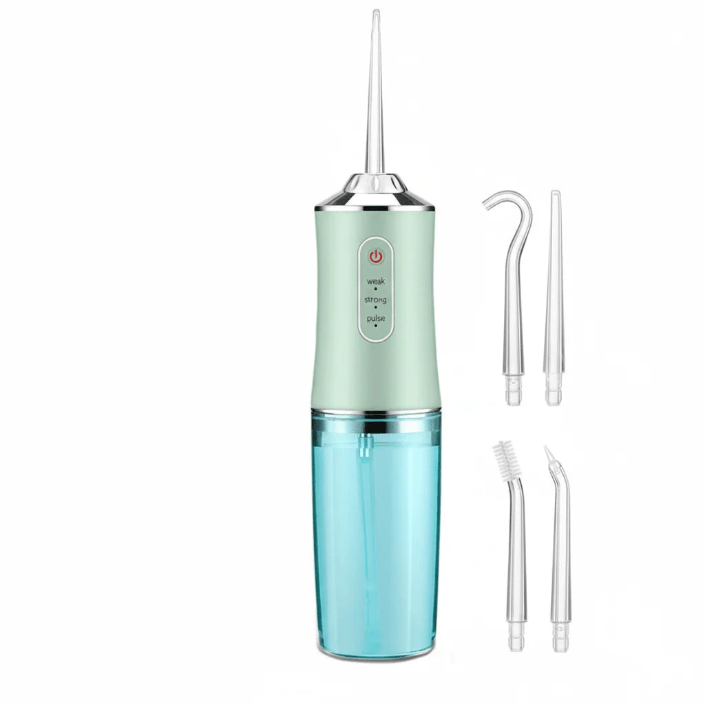 Water Flosser 3 Pressure Levels 360° Rotating Nozzle 7.4 Fl Oz Tank