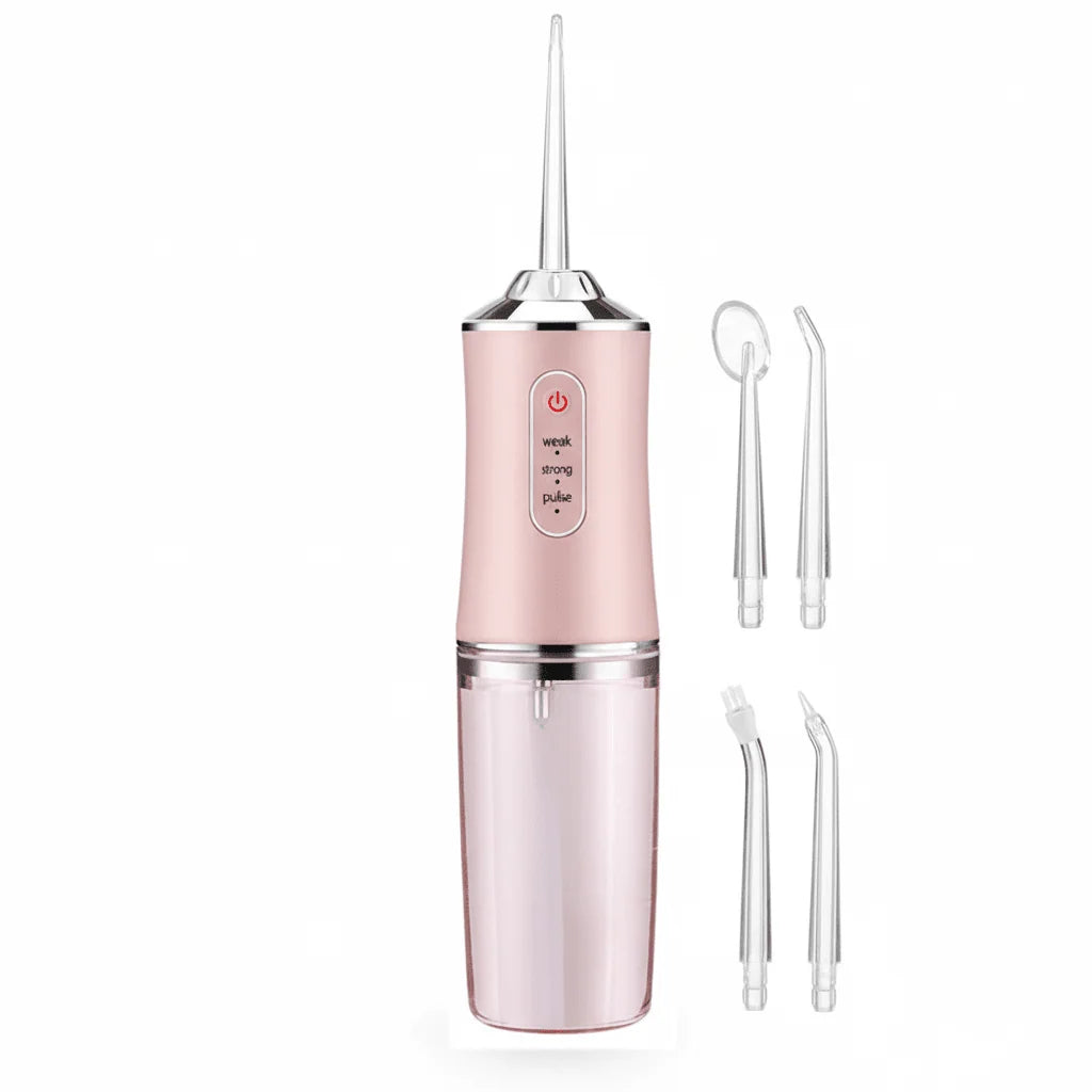 Water Flosser 3 Pressure Levels 360° Rotating Nozzle 7.4 Fl Oz Tank