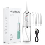 Water Flosser Cordless Rotating Tip & Adjustable Pressure