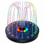 Water Fountain Solar-Powered Floating Multiple Spray Patterns