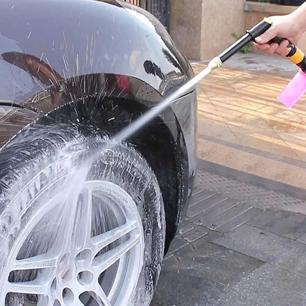 Water Gun Adjustable Spray Ergonomic Handle Hose-Compatible