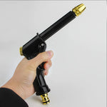 Water Gun Adjustable Spray Ergonomic Handle Hose-Compatible