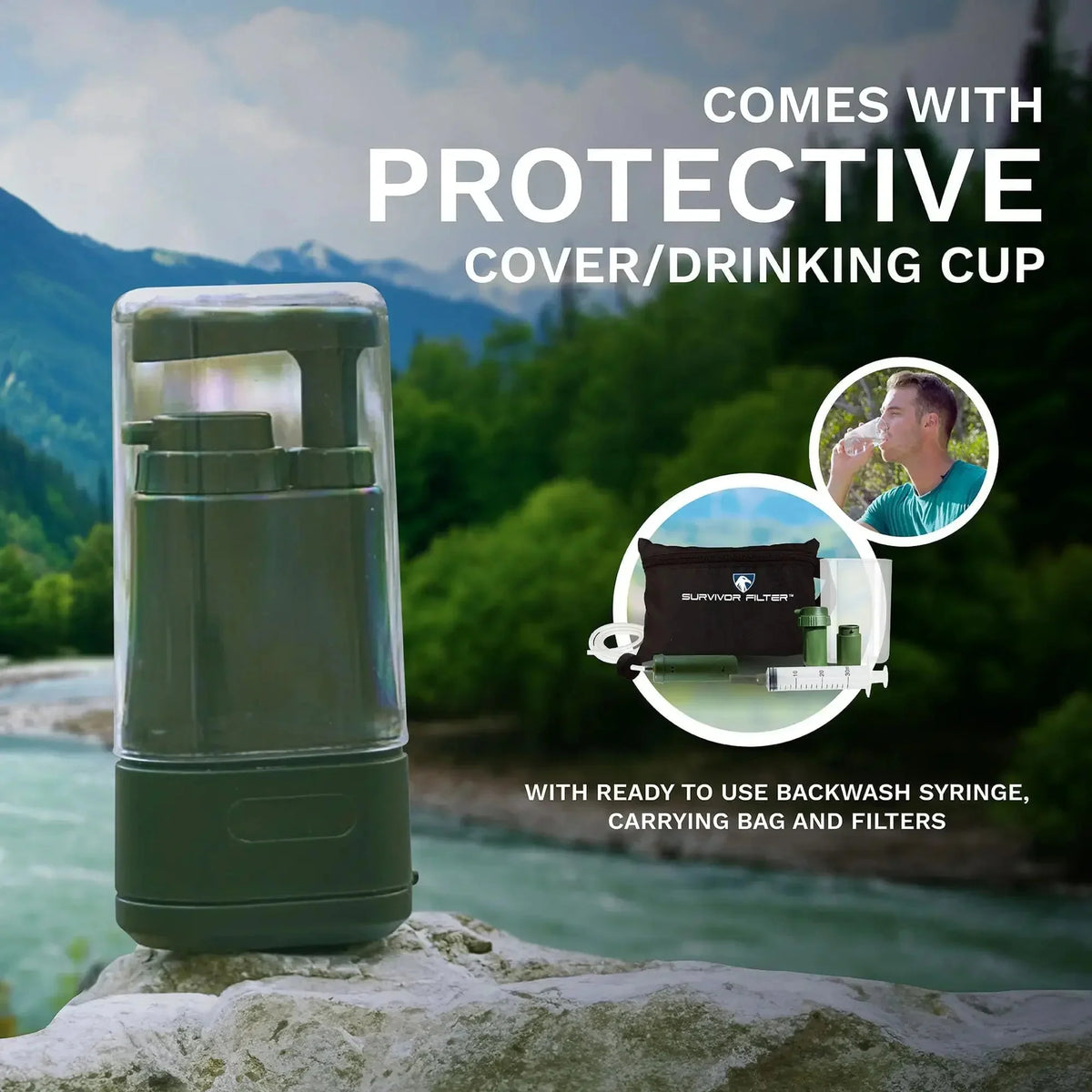 Water Purifier 3-Stage Manual Hand Pump