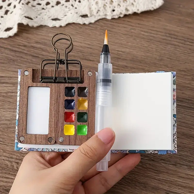Watercolor Paint Set 24 Colors Travel Palette