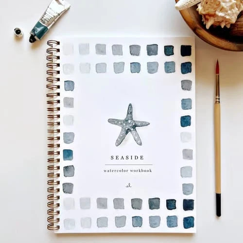 Watercolor Workbook Pre-Drawn Sketches Step-By-Step Guide