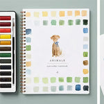 Watercolor Workbook Pre-Drawn Sketches Step-By-Step Guide