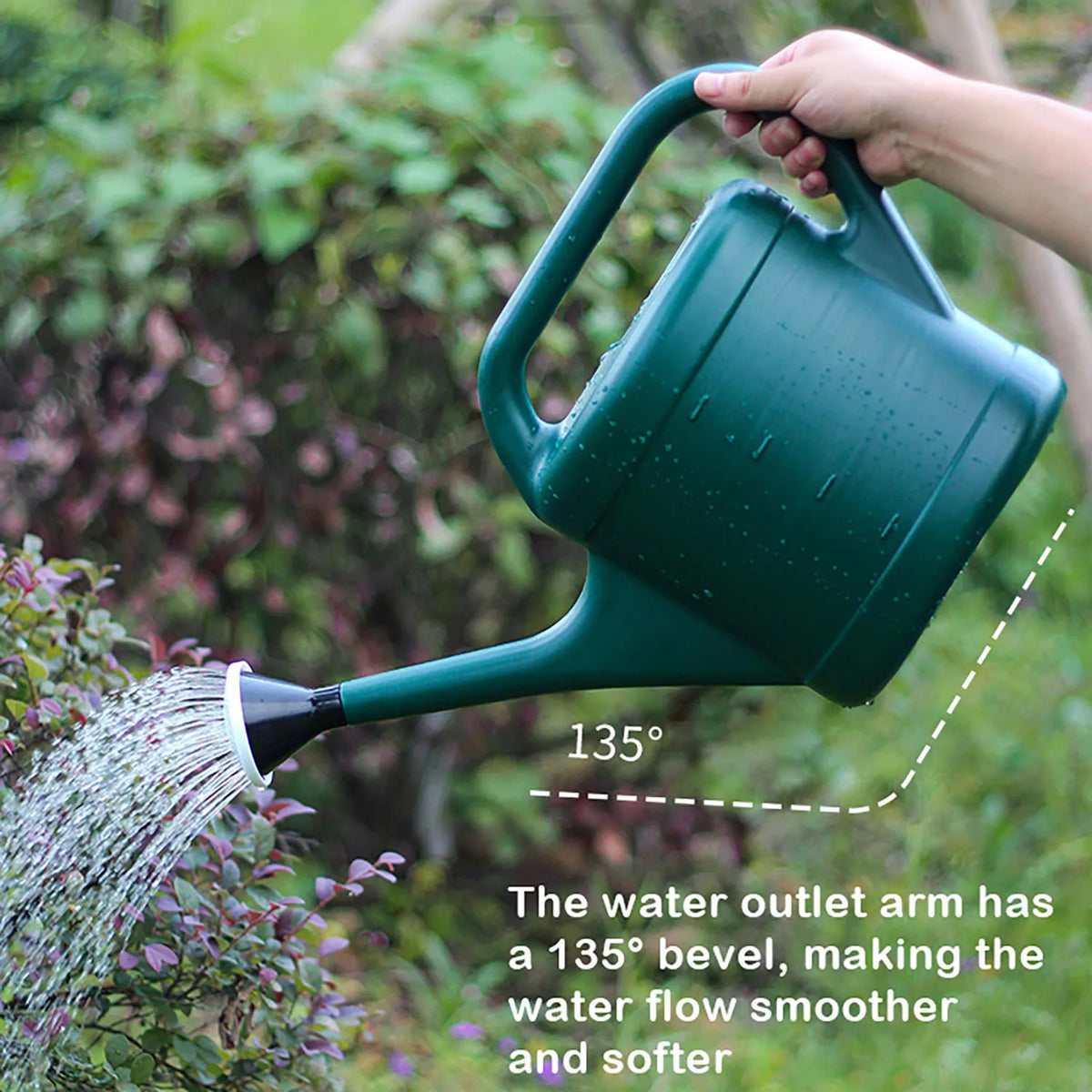 Watering Can Large Capacity Extended Spout & Comfortable Grip
