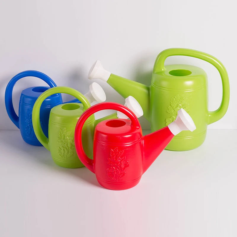 Watering Can Lightweight & Durable Plastic Ergonomic Handle Colorful