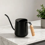 Watering Can Stainless Steel Long Spout Wooden Handle 1L