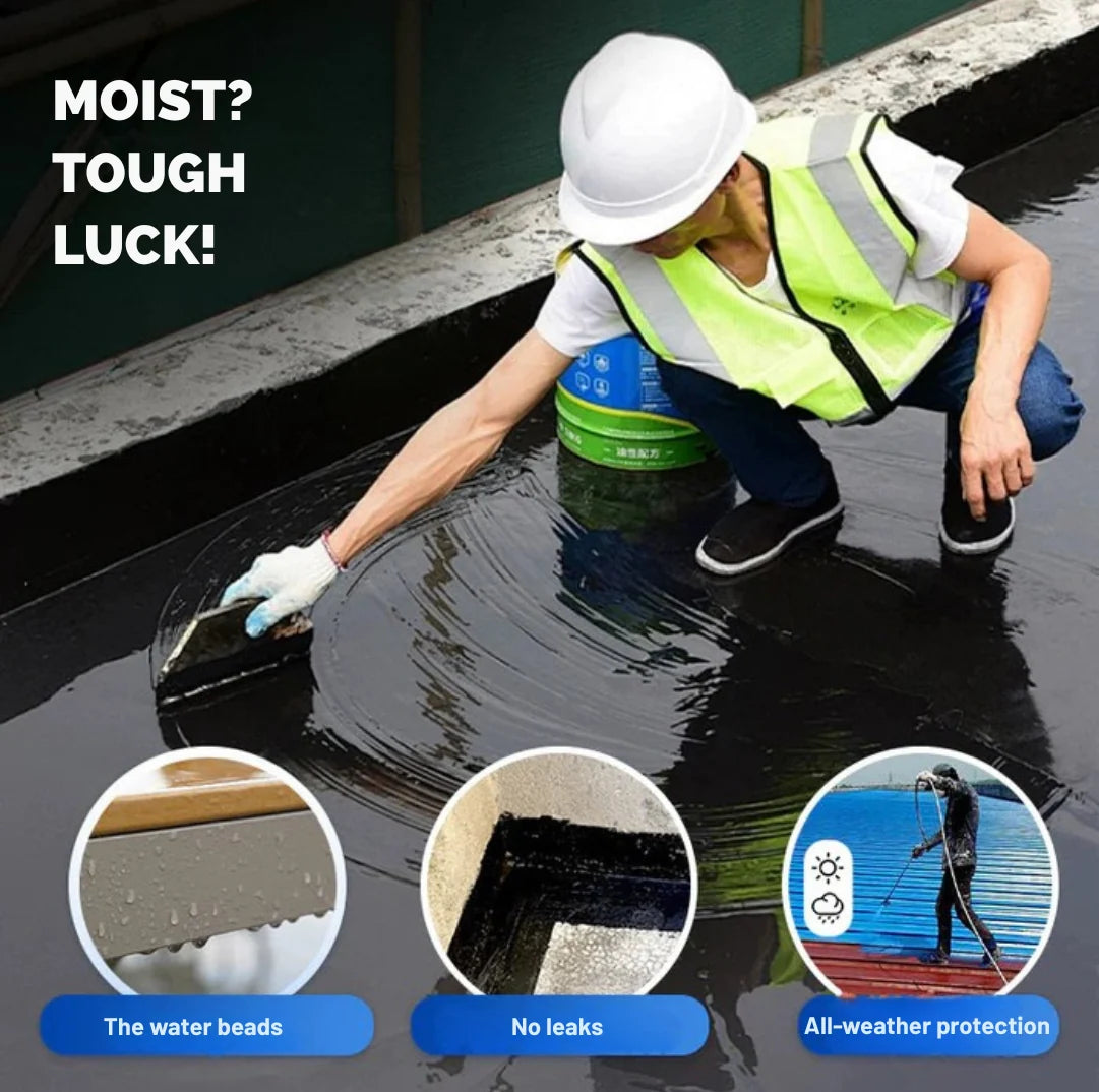 Waterproof Coating Silicone Brush-On Flexible Finish