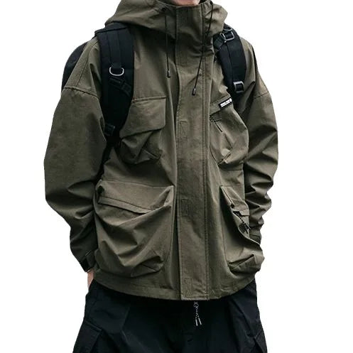 Waterproof Jacket Lightweight Packable Adjustable Hood & Cuffs