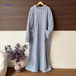 Wearable Blanket Fleece Long Sleeves & Front Pockets