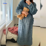 Wearable Blanket Fleece Long Sleeves & Front Pockets
