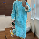 Wearable Blanket Fleece Long Sleeves & Front Pockets